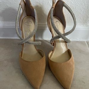 Sparkly, beige, Jessica Simpson shoes